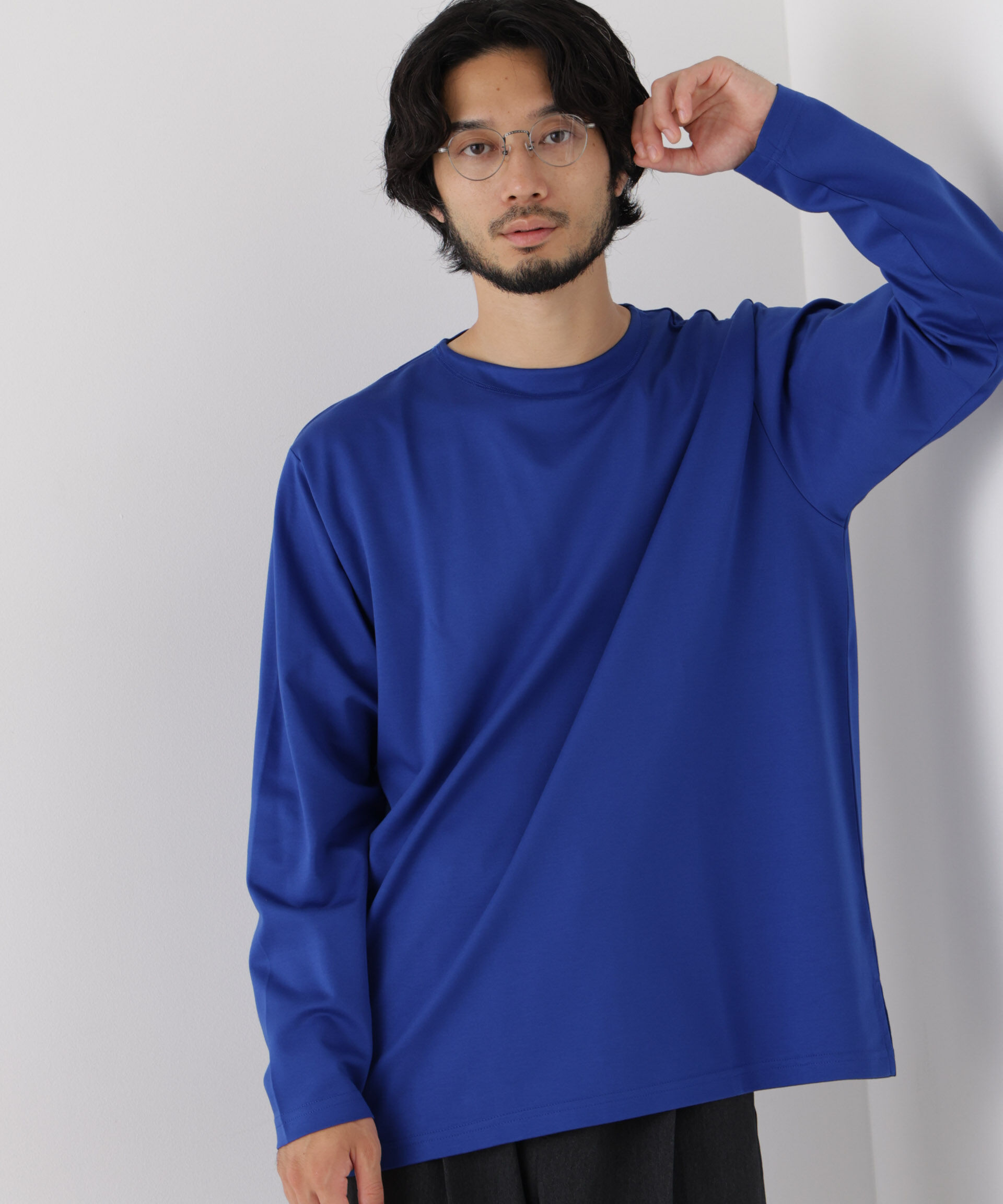 NANO universe「｢ﾓﾀﾞﾝｺﾝﾌｫｰﾄｼﾘｰｽﾞ｣ﾓｸﾛﾃﾞｨ ﾎﾞｰﾄﾈｯｸ ｻｲ  」|Tシャツ・カットソー|