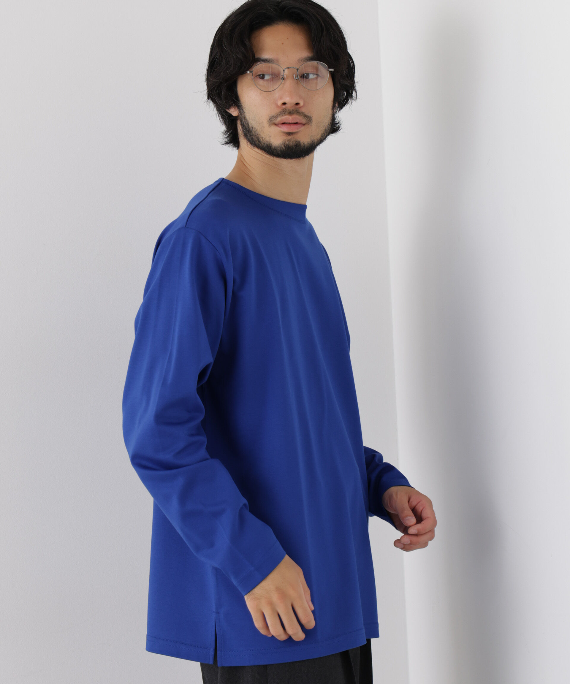 NANO universe「｢ﾓﾀﾞﾝｺﾝﾌｫｰﾄｼﾘｰｽﾞ｣ﾓｸﾛﾃﾞｨ ﾎﾞｰﾄﾈｯｸ ｻｲ  」|Tシャツ・カットソー|