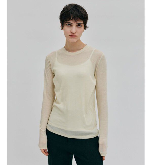 BEIGE,「【ロングセラー】SORE / シアーコットンクルーネックカットソー」|Tシャツ・カットソー|