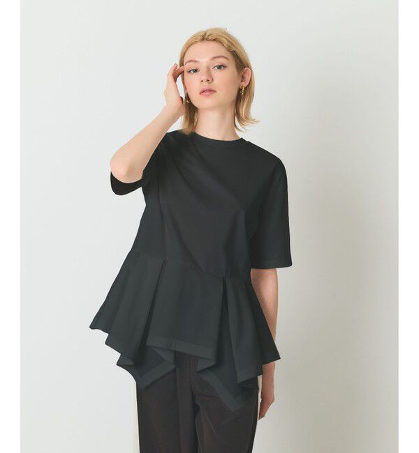 Grace Class「ペプラムカットトップ」|Tシャツ・カットソー|ブラック