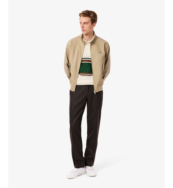 LACOSTE「フレンチメイドパネルボーダポロシャツ」|ポロシャツ|