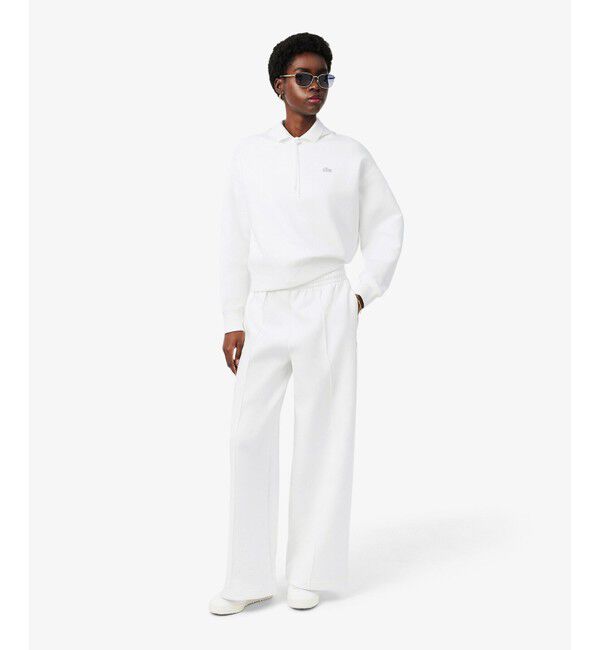 LACOSTE「ワイドレッグ スムーススウェットトラックパンツ / プリーツワイドパンツ」|その他|