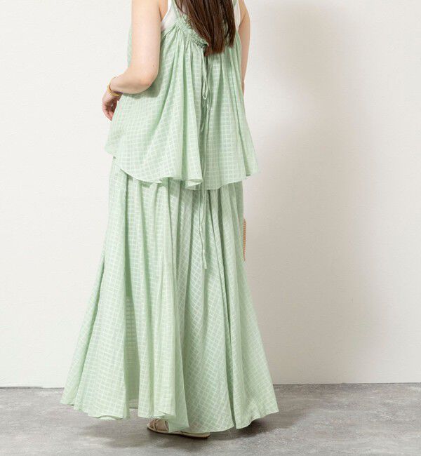 NOLLEY'S sophi「【WALANCE/ワランス】natural dye sheer cotton check flare スカート」|スカート|