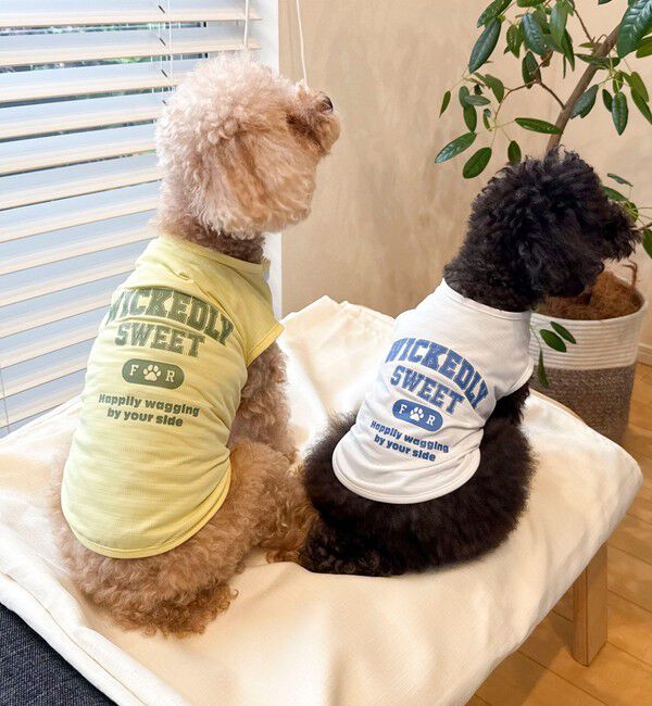fredy emue「【FR PETS】接触冷感カレッジタンクトップ」|Tシャツ・カットソー|