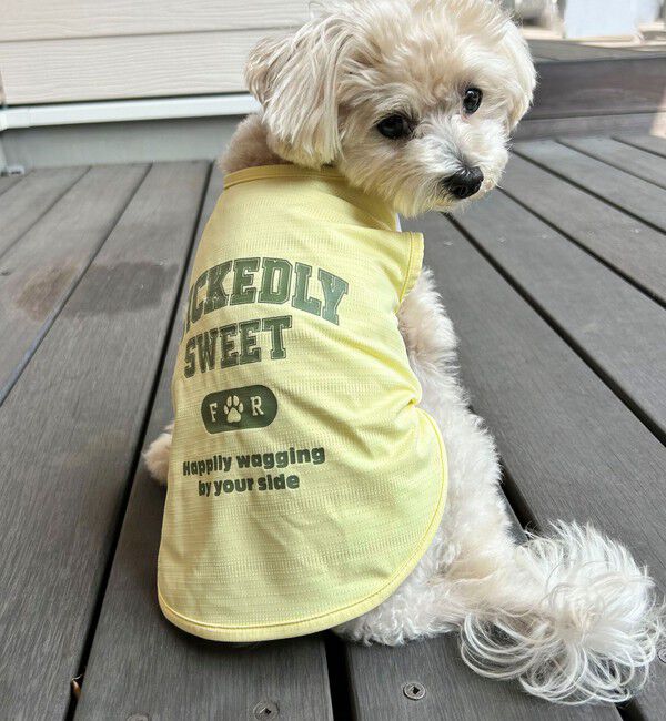 fredy emue「【FR PETS】接触冷感カレッジタンクトップ」|Tシャツ・カットソー|