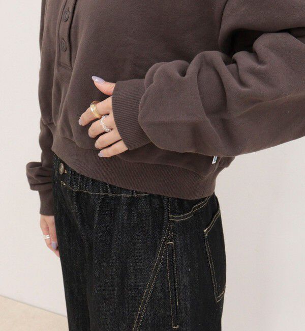 fredy emue「【DISCUS /ディスカス】フレンチテリークロップドヘンリープルオーバー」|Tシャツ・カットソー|