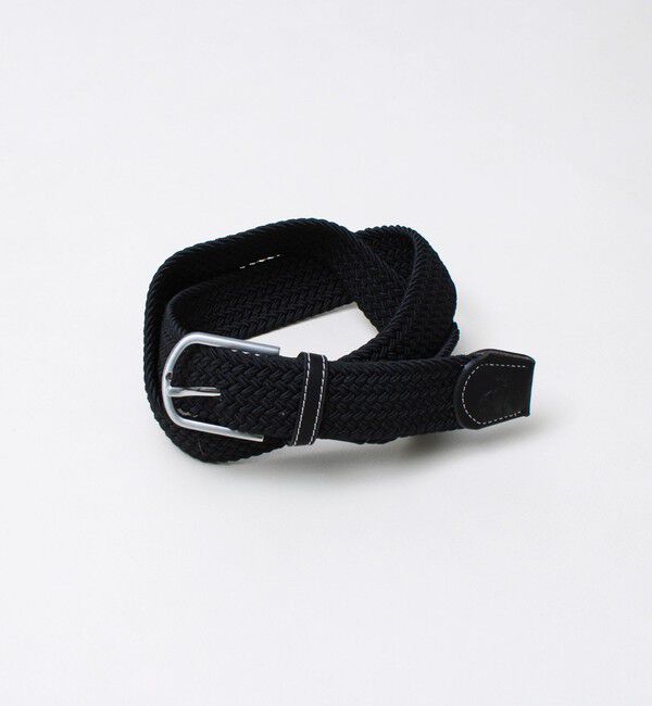 GLOSTER「【SWOLE PANDA/スウォール パンダ】RECYCLED WOVEN BELT メッシュベルト」|ベルト|ブラック