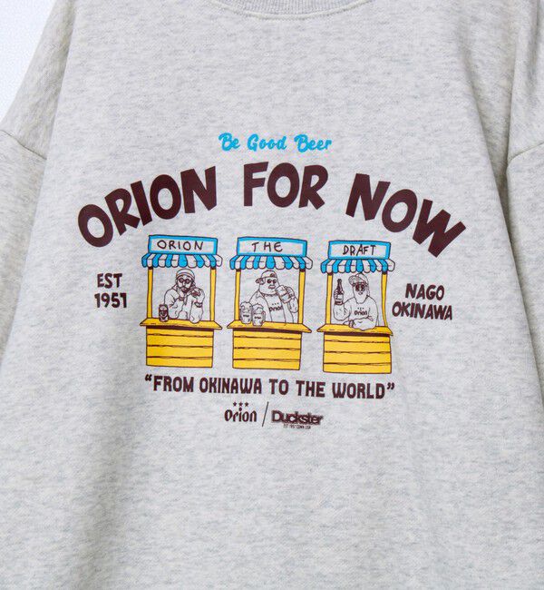 FREDY MAC「【ORION &times; Duckster】オリオンビールコラボ 裏起毛クルーネックスウェット」|スウェット・ジャージ|