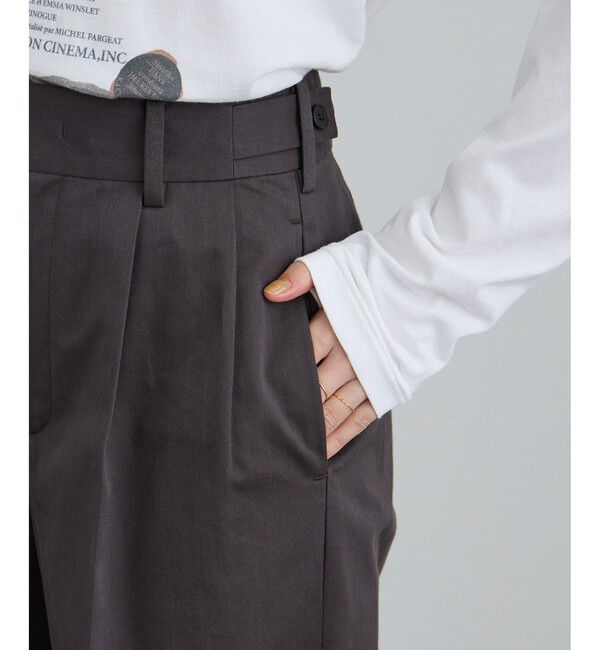 SALON adam et rope'「tacca Cギャバ STYLE UP TACK PANTS」|チノ|