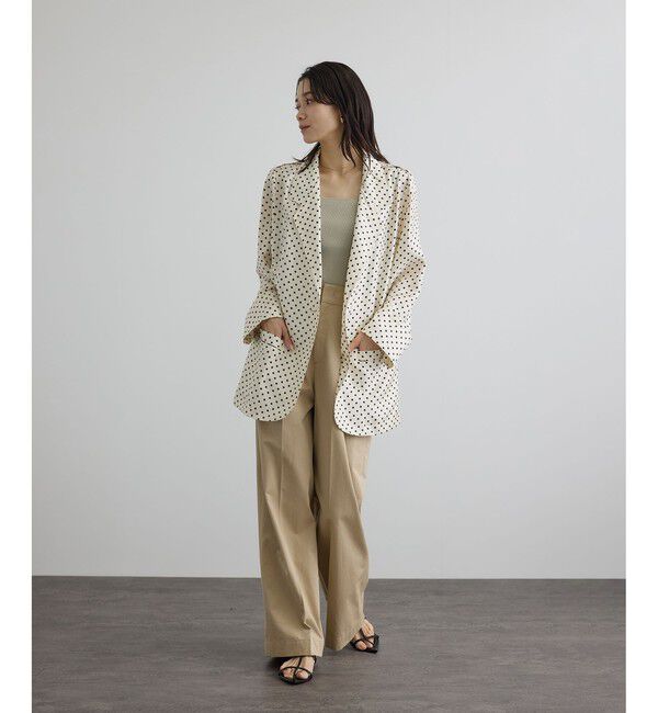SALON adam et rope'「tacca Cギャバ STYLE UP TACK PANTS」|チノ|