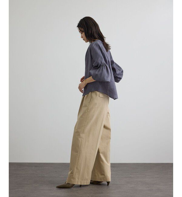 SALON adam et rope'「tacca Cギャバ STYLE UP TACK PANTS」|チノ|
