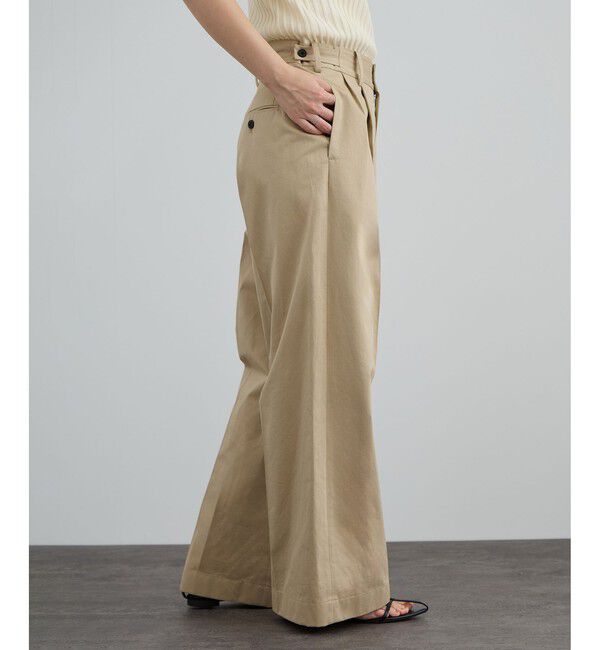 SALON adam et rope'「tacca Cギャバ STYLE UP TACK PANTS」|チノ|