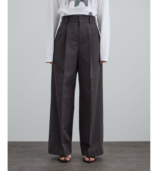 SALON adam et rope'「tacca Cギャバ STYLE UP TACK PANTS」|チノ|