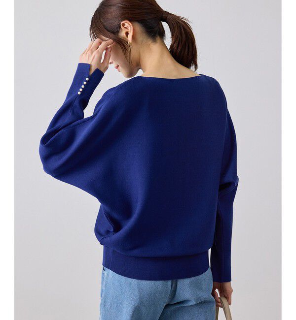 Rope&rsquo;Picnic「【WEB限定カラー】マシュマロ袖パールドルマンニット」|ニット・セーター|