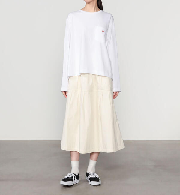 DANTON「DANTON &times; eunoia | T/C ロングスリーブTシャツ WOMEN」|Tシャツ・カットソー|