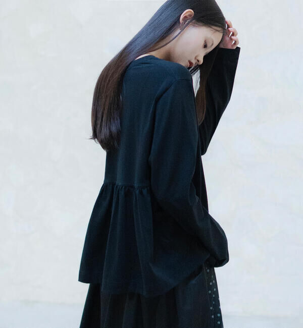 DANTON「DANTON &times; eunoia | T/C ロングスリーブTシャツ WOMEN」|Tシャツ・カットソー|