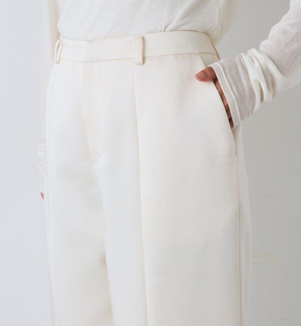  「ダブルサテンストレートパンツ」|チノ|