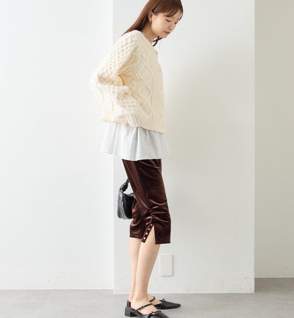  「スリットギャザーサブリナパンツ」|その他|