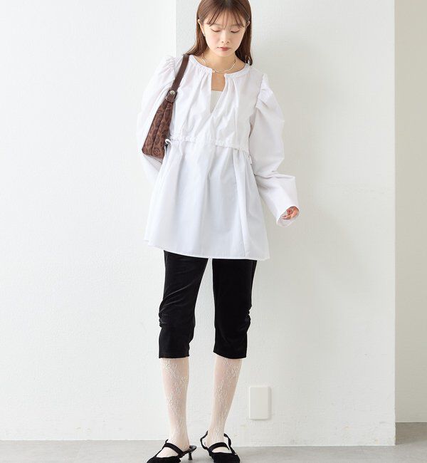  「スリットギャザーサブリナパンツ」|その他|