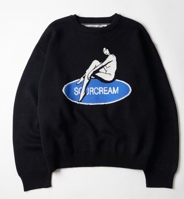  「【26AW LOOK掲載品番】【Sourcream】girlジャガードニット」|ニット・セーター|