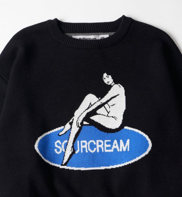  「【26AW LOOK掲載品番】【Sourcream】girlジャガードニット」|ニット・セーター|