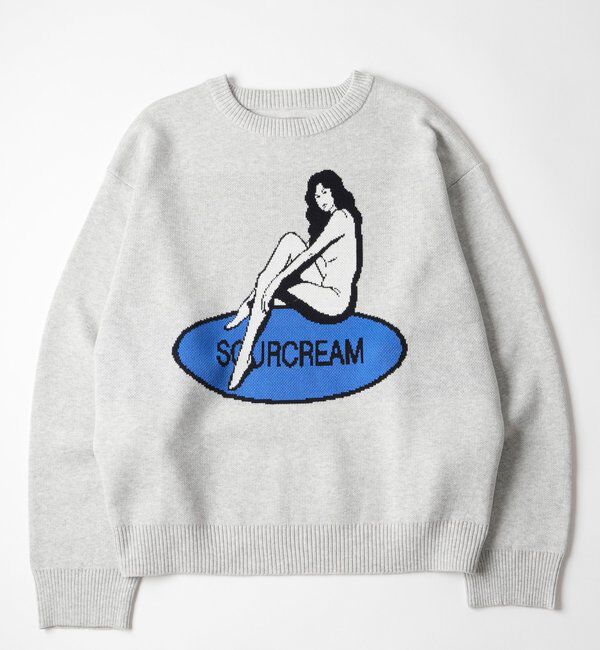  「【26AW LOOK掲載品番】【Sourcream】girlジャガードニット」|ニット・セーター|