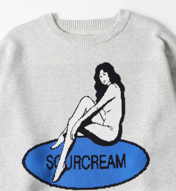  「【26AW LOOK掲載品番】【Sourcream】girlジャガードニット」|ニット・セーター|