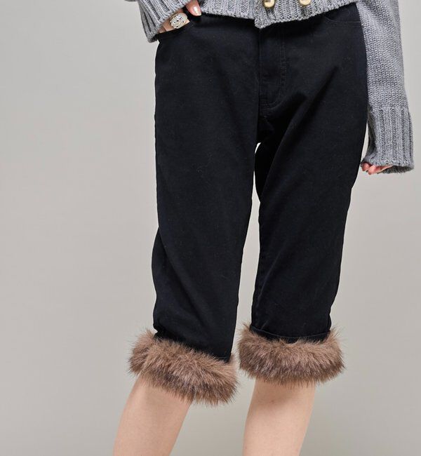  「【26AW LOOK掲載品番】2wayラギッドファーカプリ」|デニム|