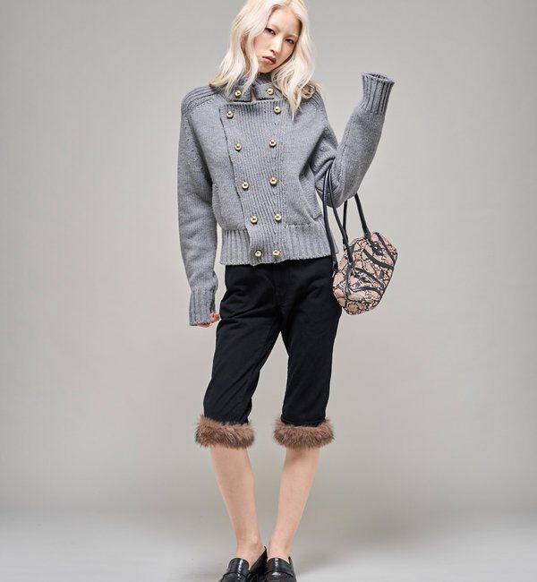  「【26AW LOOK掲載品番】2wayラギッドファーカプリ」|デニム|