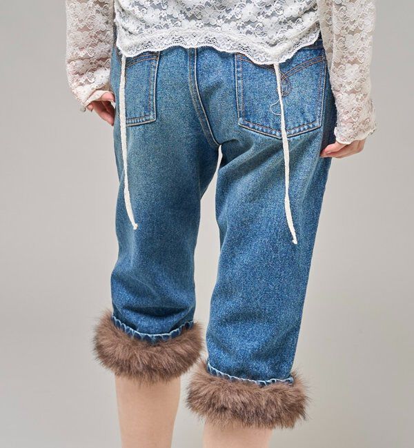  「【26AW LOOK掲載品番】2wayラギッドファーカプリ」|デニム|