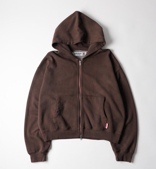  「【26AW LOOK掲載品番】【Sourcream】Faded ZIPパーカー」|パーカー|ブラウン