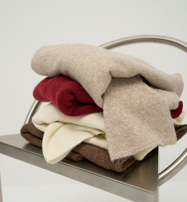  「【もちふわシリーズ】もちふわWOOLボートネックニット」|ニット・セーター|