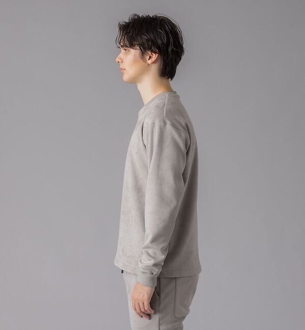 ABAHOUSE「【アンサンブル対応】シルキー ネオスエード プルオーバー / スウェット」|Tシャツ・カットソー|
