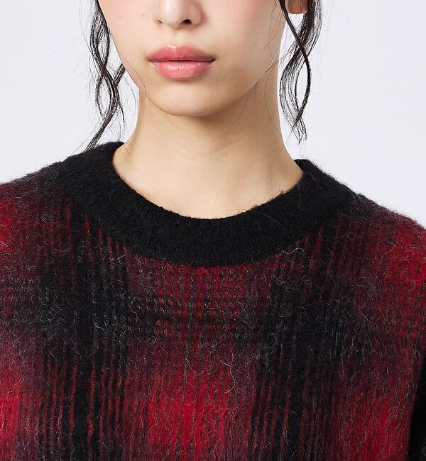 ABAHOUSE「【PENDLETON / ペンドルトン】Plaid Crewneck / プレイ」|ニット・セーター|