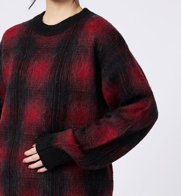 ABAHOUSE「【PENDLETON / ペンドルトン】Plaid Crewneck / プレイ」|ニット・セーター|