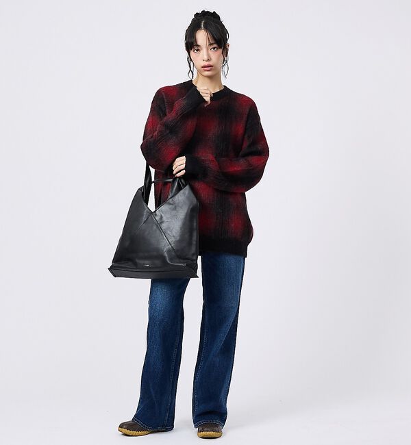 ABAHOUSE「【PENDLETON / ペンドルトン】Plaid Crewneck / プレイ」|ニット・セーター|