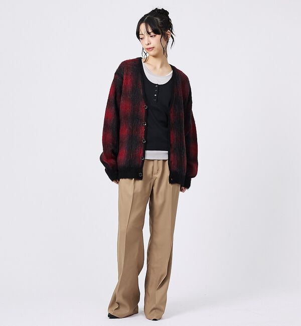 ABAHOUSE「【PENDLETON / ペンドルトン】Plaid Cardigan / プレイ」|カーディガン|