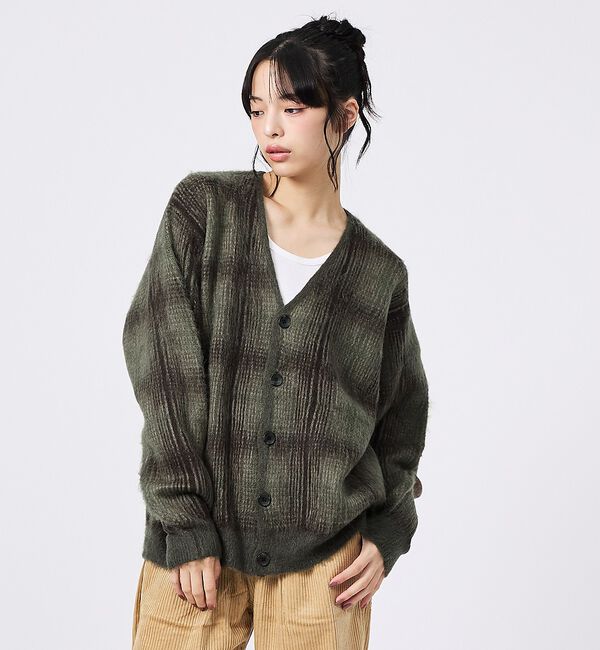 ABAHOUSE「【PENDLETON / ペンドルトン】Plaid Cardigan / プレイ」|カーディガン|ブラウン系その他1