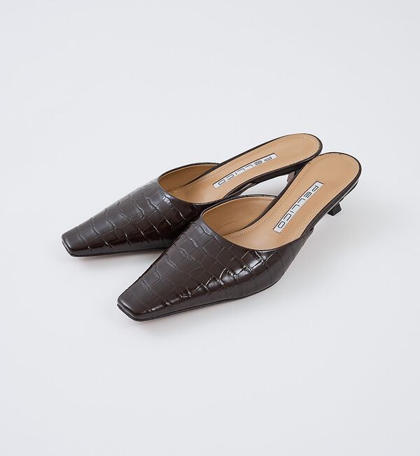 The Store by C' 「【PELLICO】DAMA ミュール COCCO STAMP／クロコ型押しミュー」|パンプス|