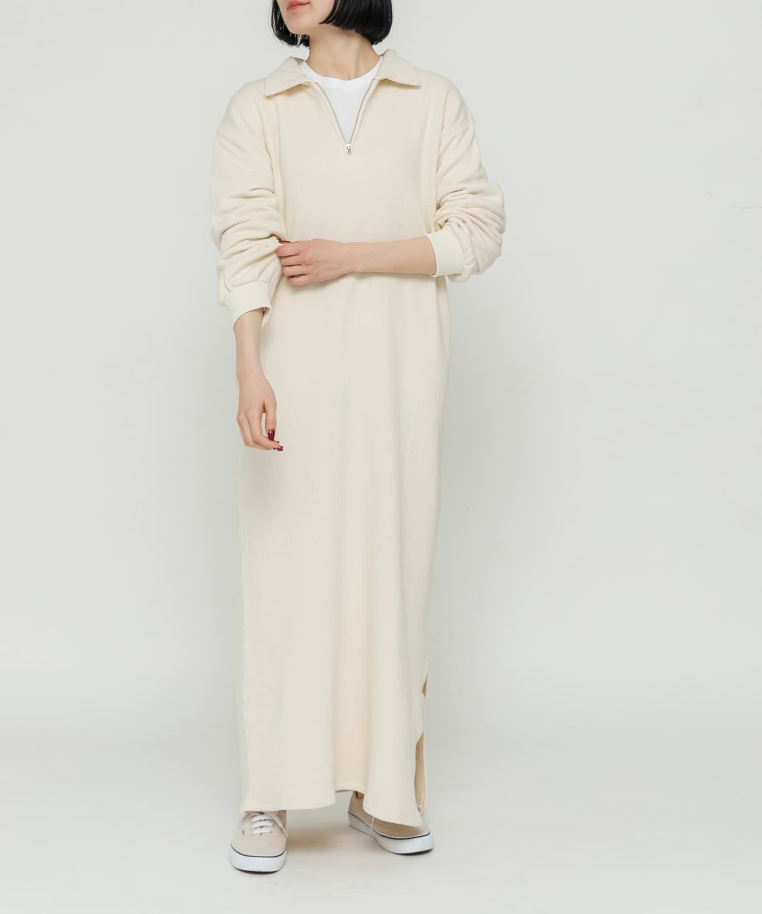 URBAN RESEARCH DOORS「『別注』Sports Wear&times;DOORS　ハーフジップ長袖ワンピース」|ワンピース|