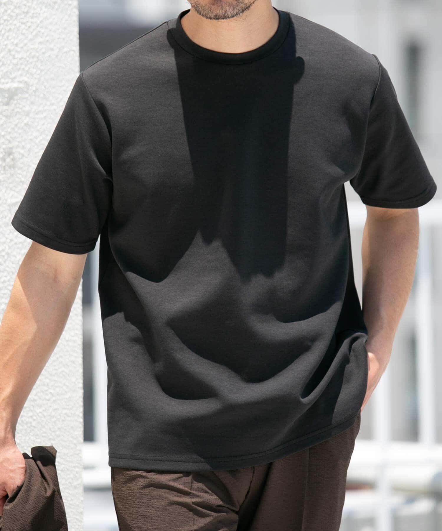 URBAN RESEARCH ROSSO「『接触冷感/速乾』『XLｻｲｽﾞあり』ﾊｲﾊﾟﾌｫｰﾏﾝｽSTANDARDﾎﾟﾝ  」|Tシャツ・カットソー|ブラック