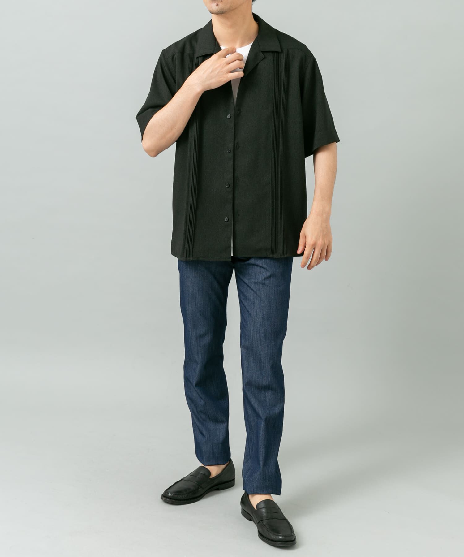 URBAN RESEARCH ROSSO「『セットアップ対応』『防シワ』サマーウール調キューバシャツ」|シャツ・ブラウス|