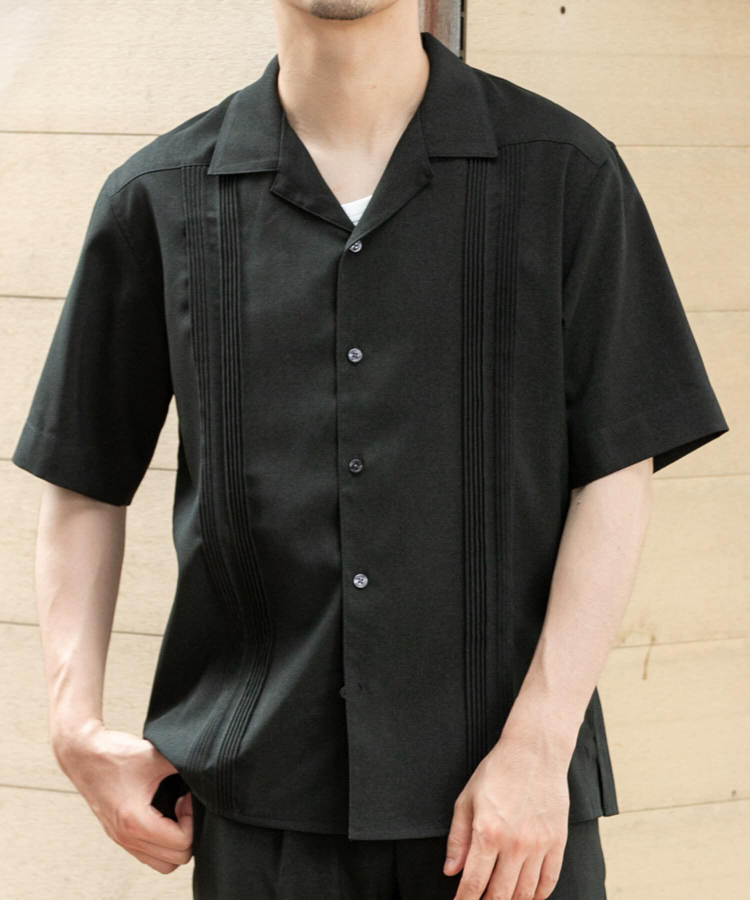 URBAN RESEARCH ROSSO「『セットアップ対応』『防シワ』サマーウール調キューバシャツ」|シャツ・ブラウス|