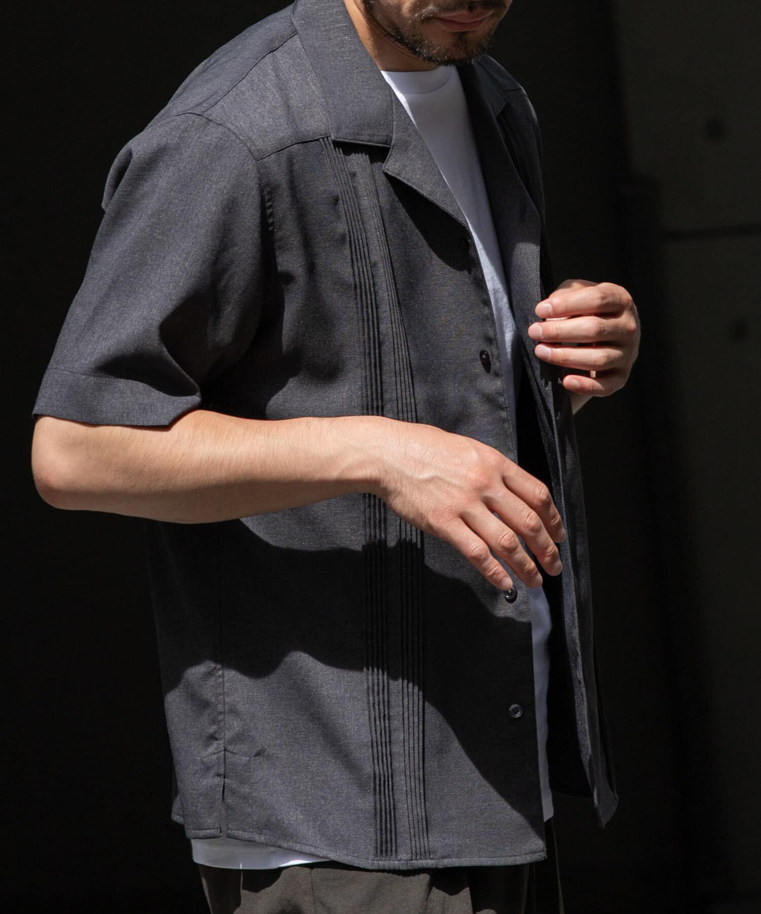 URBAN RESEARCH ROSSO「『セットアップ対応』『防シワ』サマーウール調キューバシャツ」|シャツ・ブラウス|