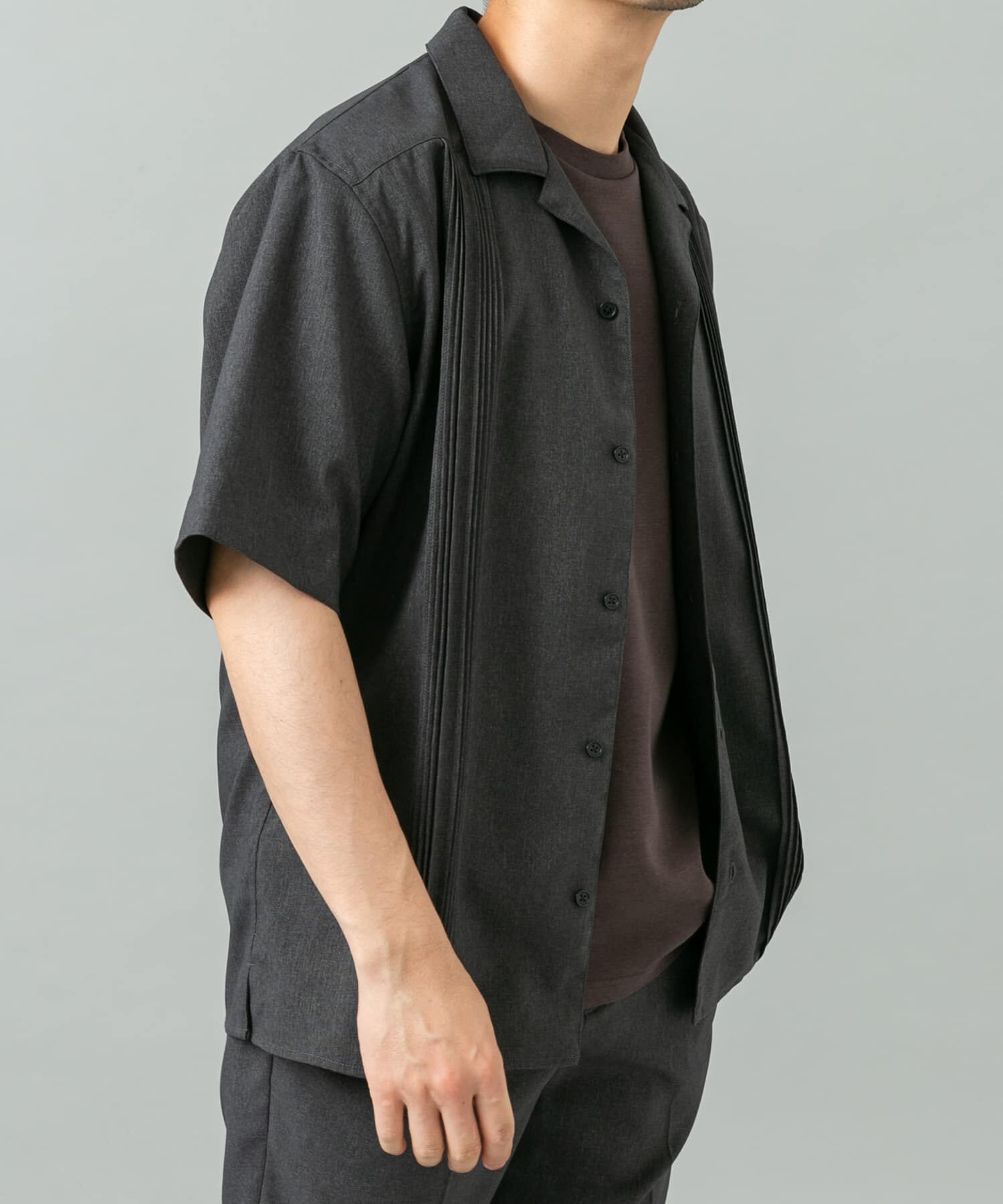 URBAN RESEARCH ROSSO「『セットアップ対応』『防シワ』サマーウール調キューバシャツ」|シャツ・ブラウス|