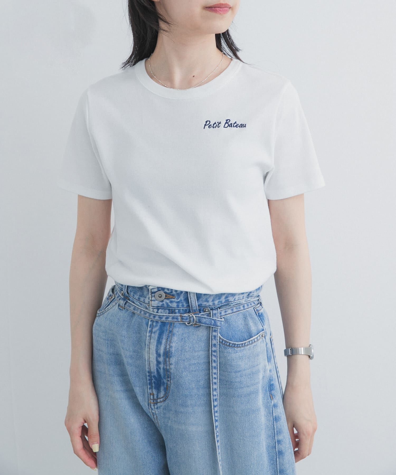 URBAN RESEARCH DOORS「『別注』PETIT BATEAU&times;DOORS　EMBROIDERYT-SHIRTSCU」|Tシャツ・カットソー|