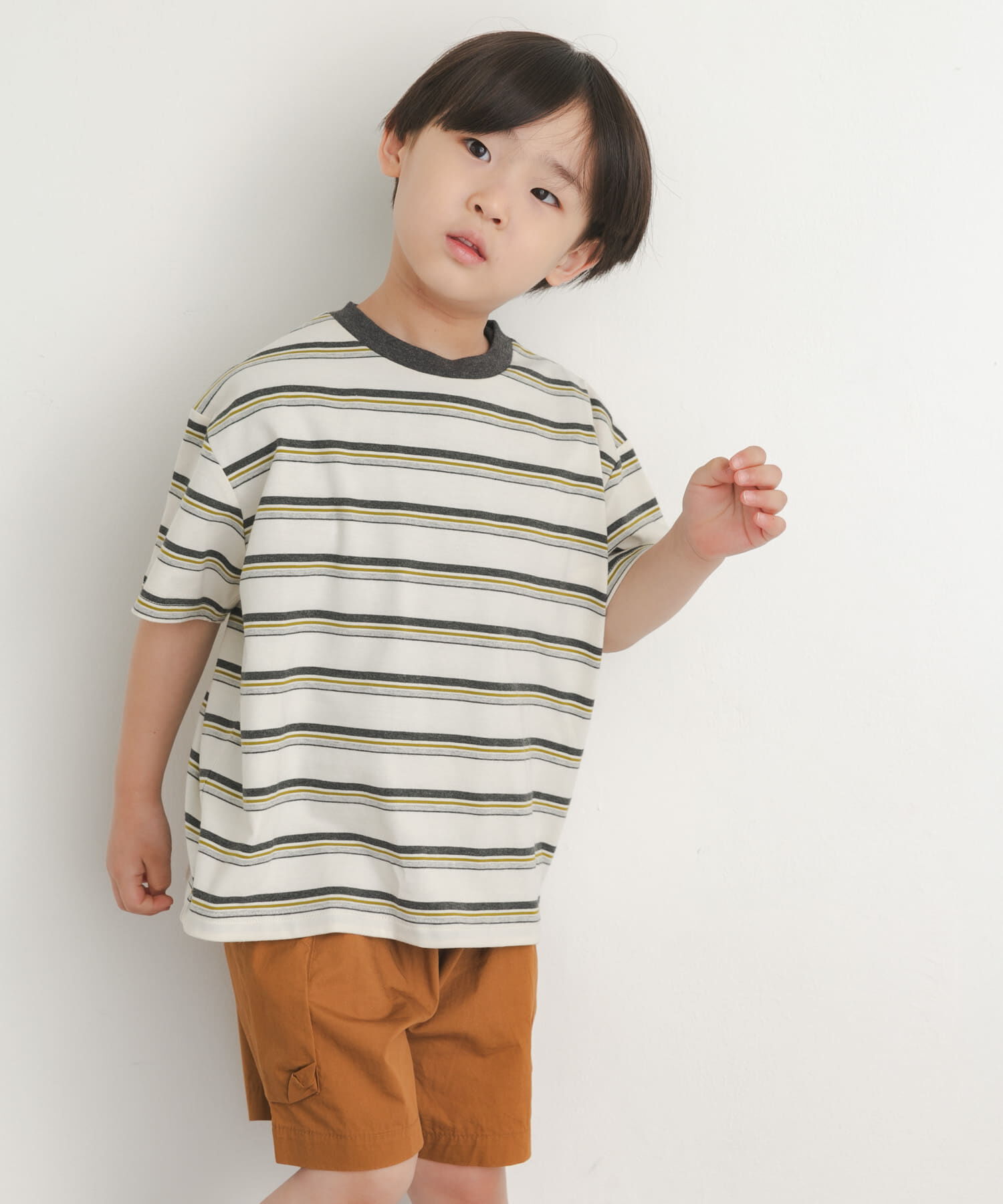URBAN RESEARCH DOORS「『150サイズあり』ランダムボーダーワイドTシャツ(KIDS)」|その他|