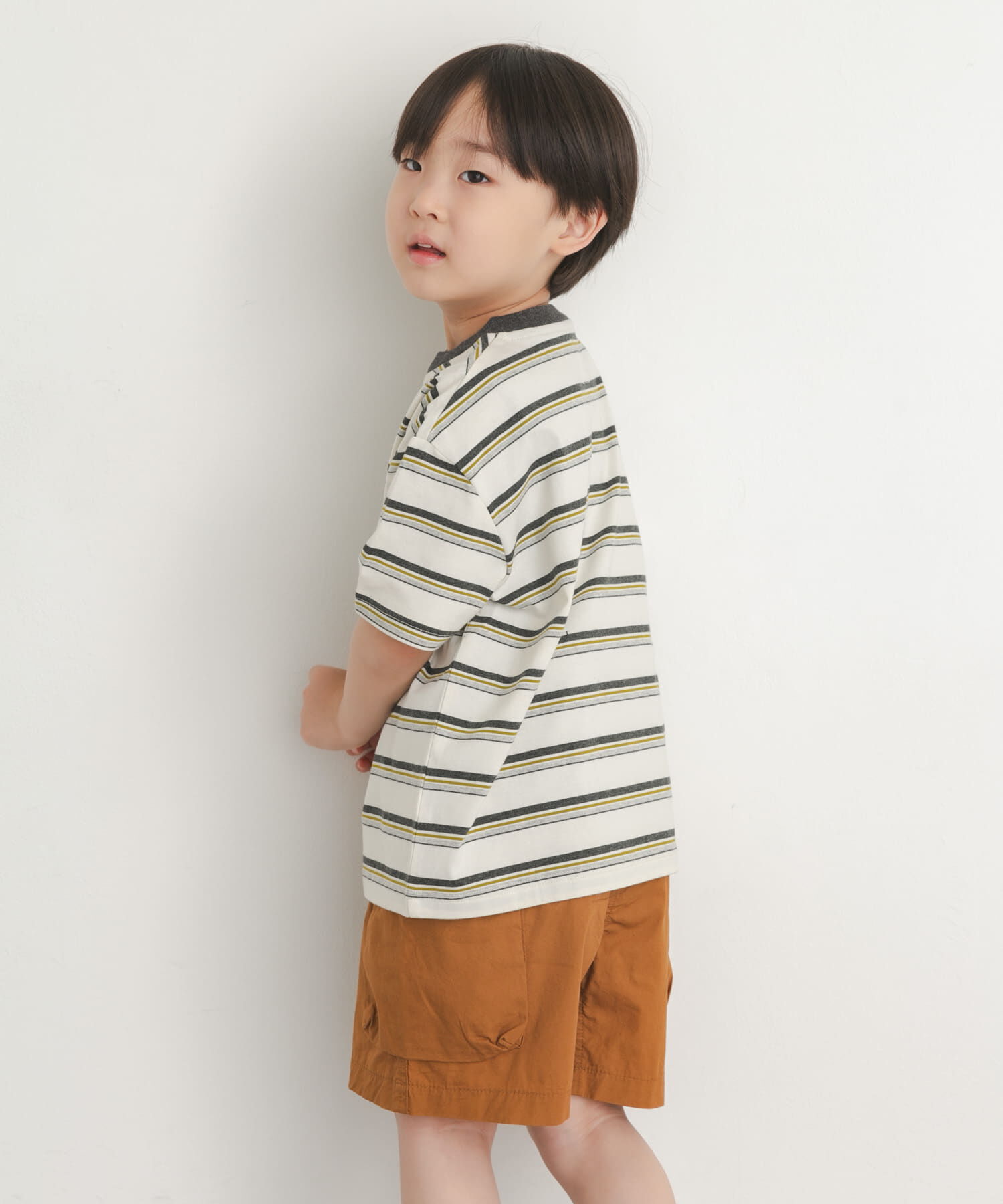 URBAN RESEARCH DOORS「『150サイズあり』ランダムボーダーワイドTシャツ(KIDS)」|その他|