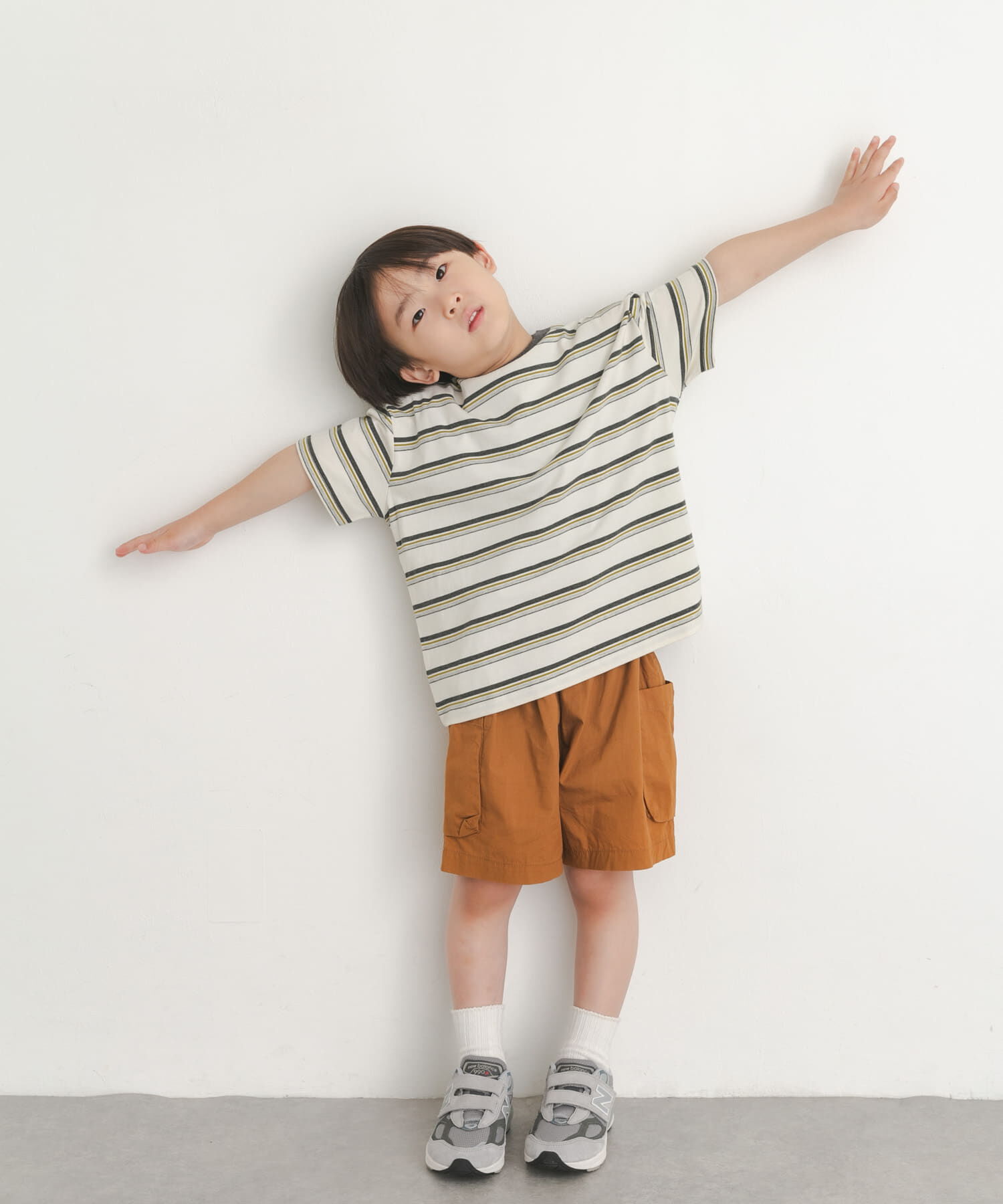 URBAN RESEARCH DOORS「『150サイズあり』ランダムボーダーワイドTシャツ(KIDS)」|その他|