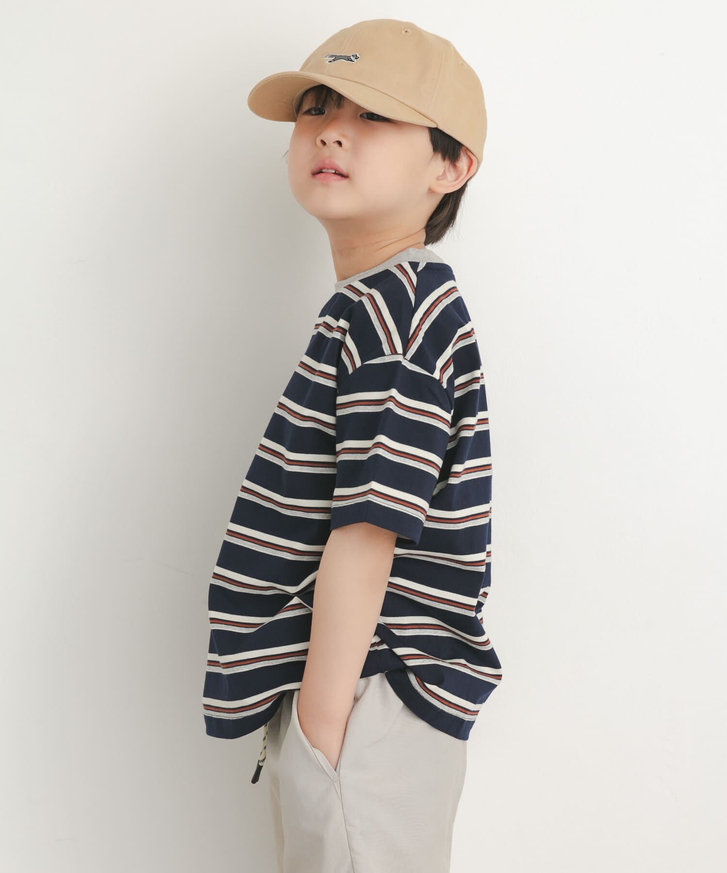 URBAN RESEARCH DOORS「『150サイズあり』ランダムボーダーワイドTシャツ(KIDS)」|その他|